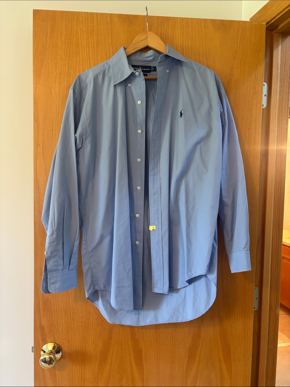 Ralph Lauren Men's Sky Blue Classic Button-Down Shirt